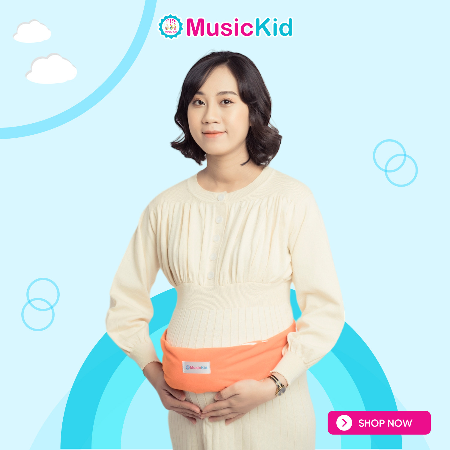 Tai nghe bà bầu – Cam đậm
