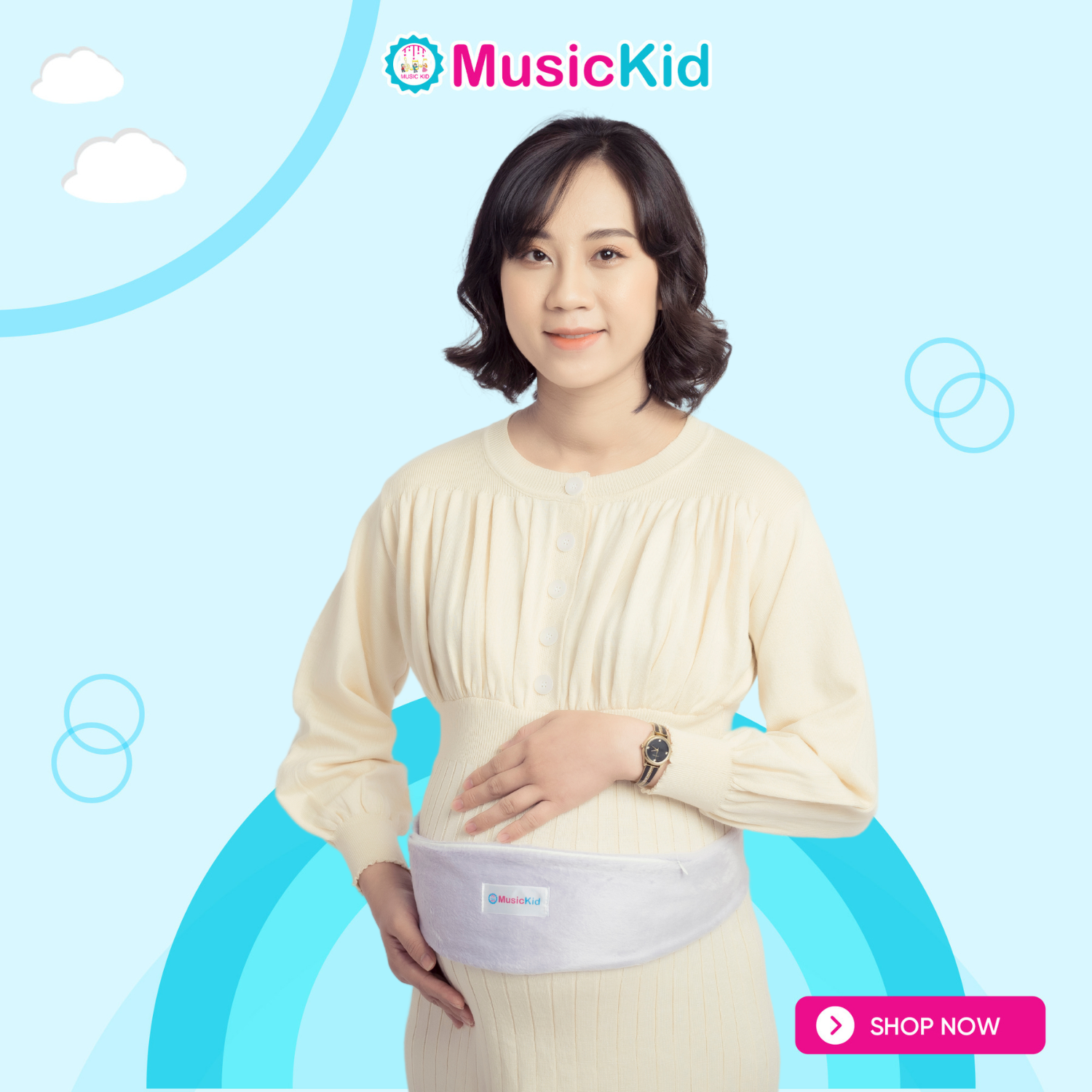 Tai nghe bà bầu – Màu Tím